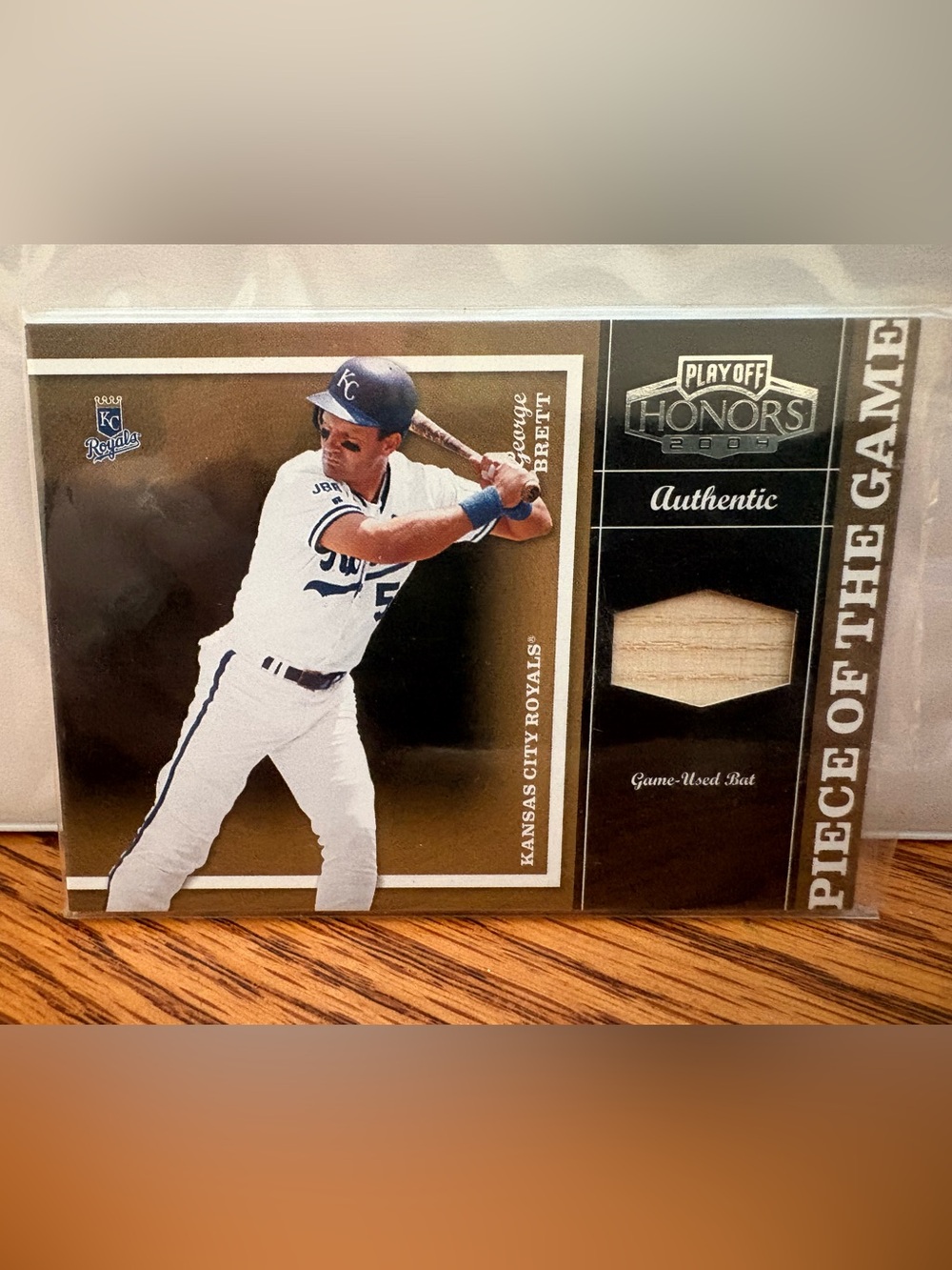 Piece of the Game George Brett Baseball Card